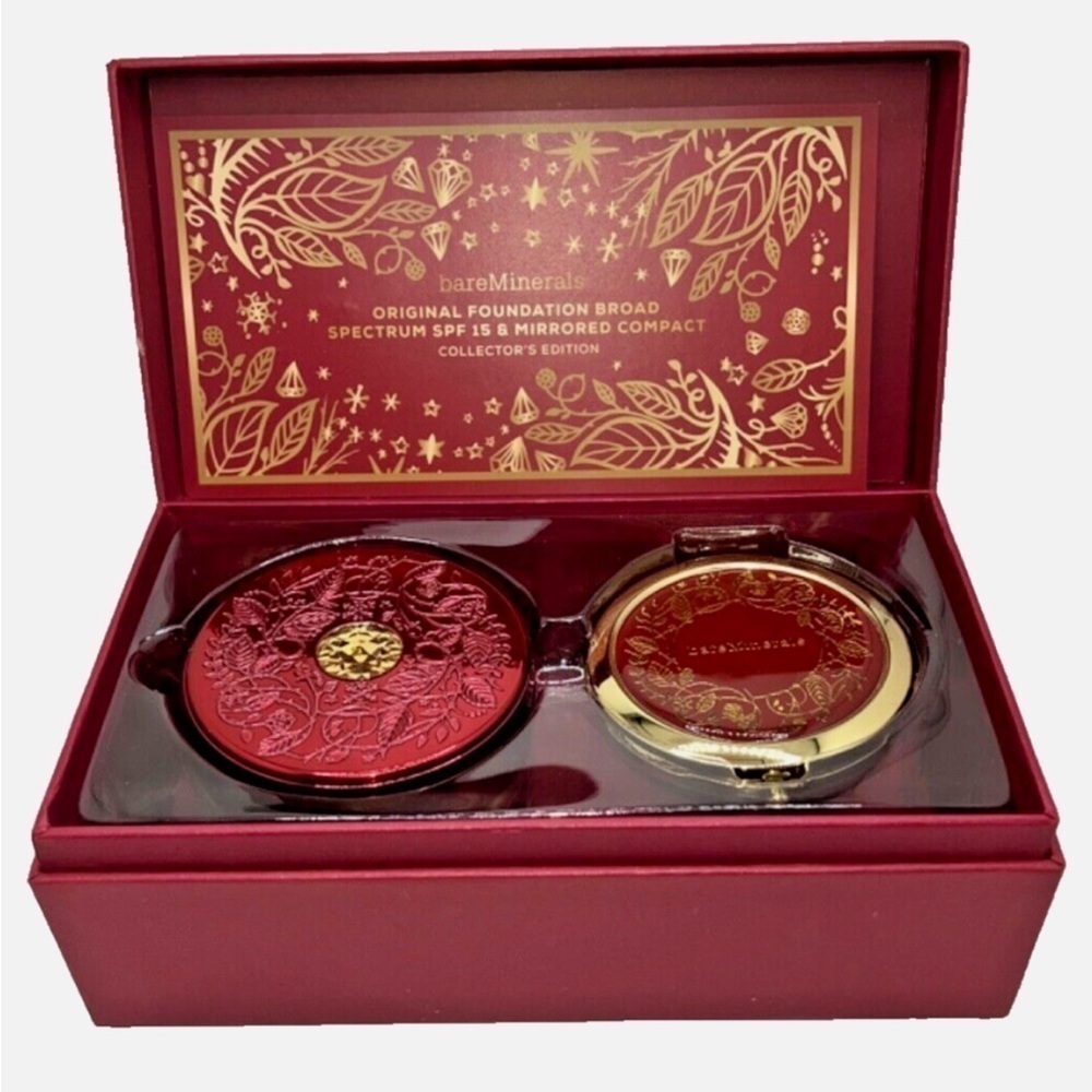 Bare Minerals Deluxe Original Foundation and Mirror Compact new in box medium - Picture 3 of 15